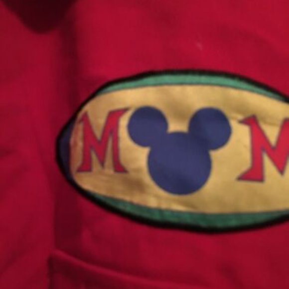 Vintage Mickey & Co. Unisex Adult Red Denim Jean Jacket Sz XL - Picture 4 of 7